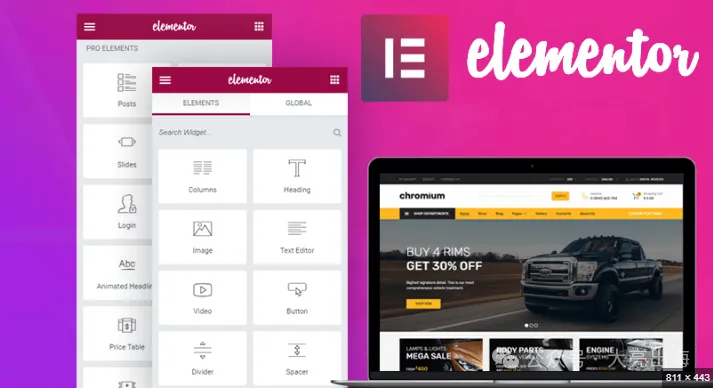 重磅插件介绍！WordPress Elementor的使用方法（附免费汉化包，送Elementor Pro）